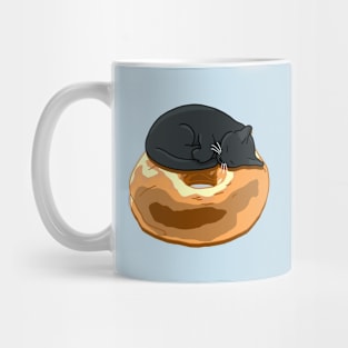 Bagel Cat - Black Mug